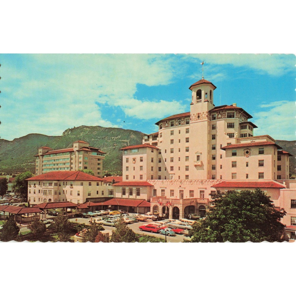 Broadmoor Hotel Colorado Springs CO Chrome Postcard Dexter Press Sanborn Unposte - Picture 1 of 2